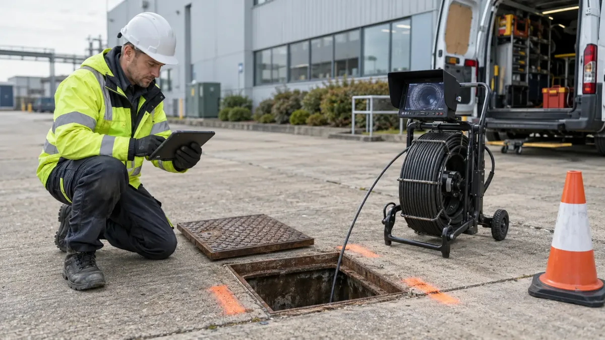 Drain Mapping Survey carried out by a drainage survey engineer