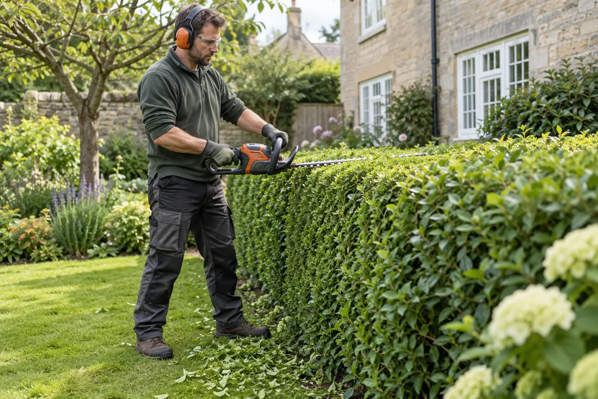 Hedge trimming work