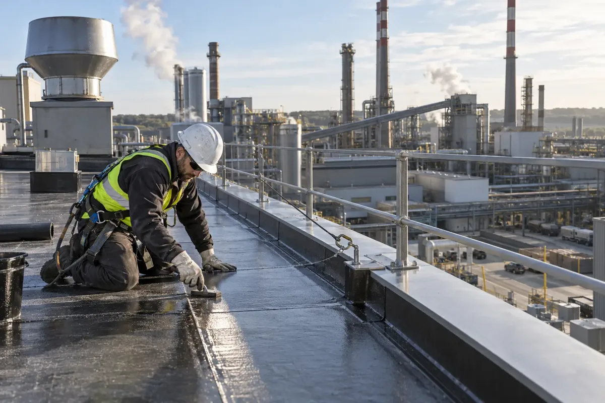 industrial roof repairs service photograph