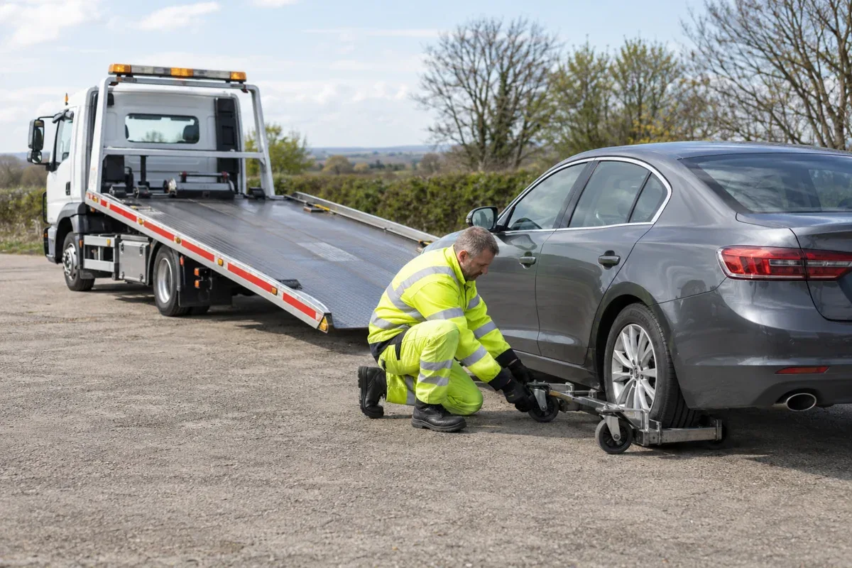 vehicle recovery and transport illustration