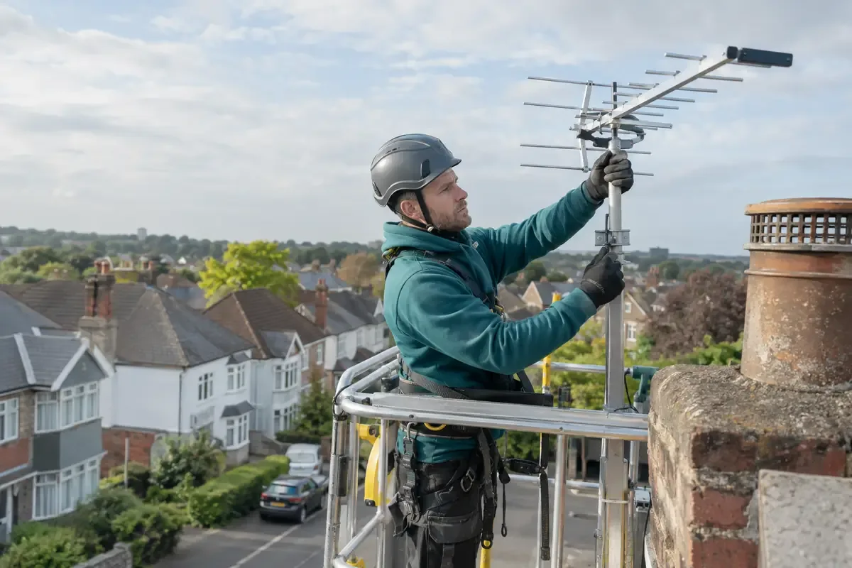 Secure Rooftop Aerial Inspection