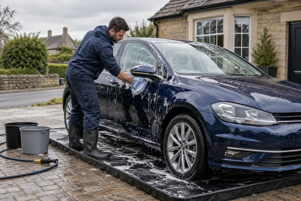Mobile car valeting work